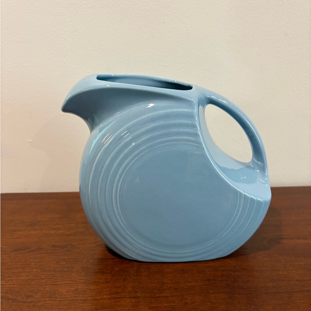 Fiestaware Periwinkle Disc Pitcher